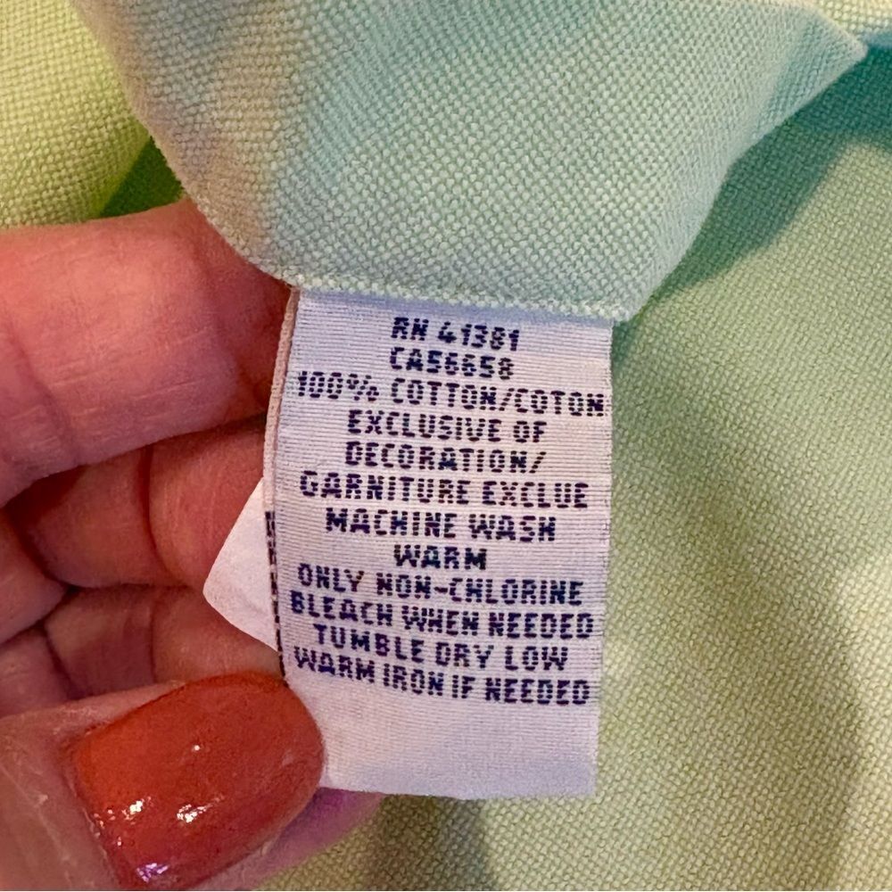 Ralph Lauren Lime Green Long Sleeve Shirt L - Picture 6 of 9